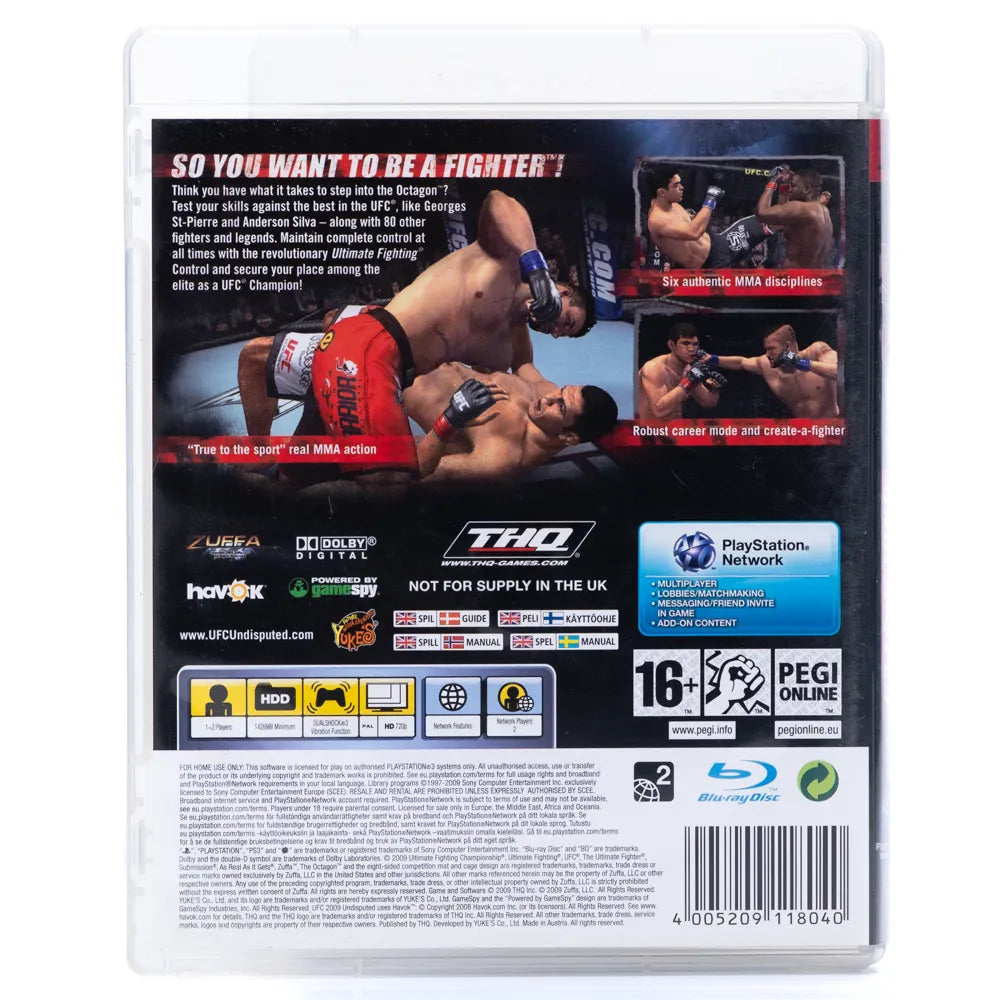UFC 2009 Undisputed - PS3 Spill - Retrospillkongen