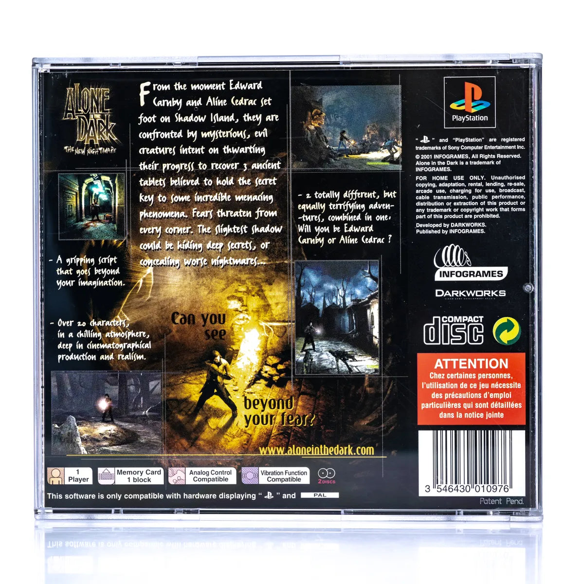 Alone in the Dark: The New Nightmare - PS1 spill - Retrospillkongen