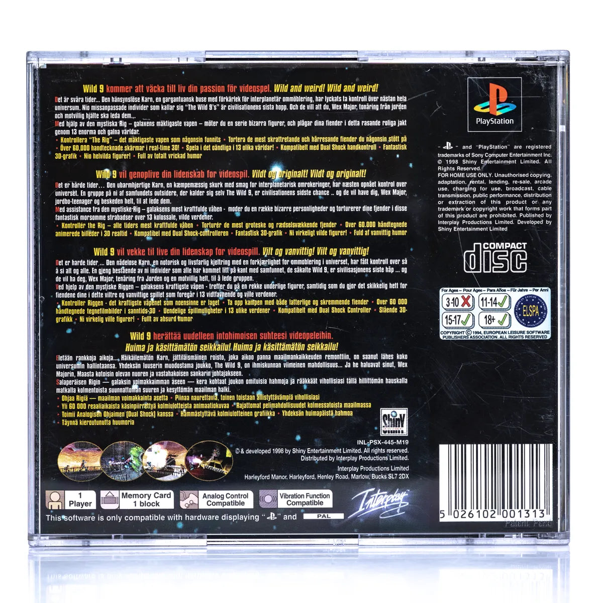 Wild 9 - PS1 Spill - Retrospillkongen