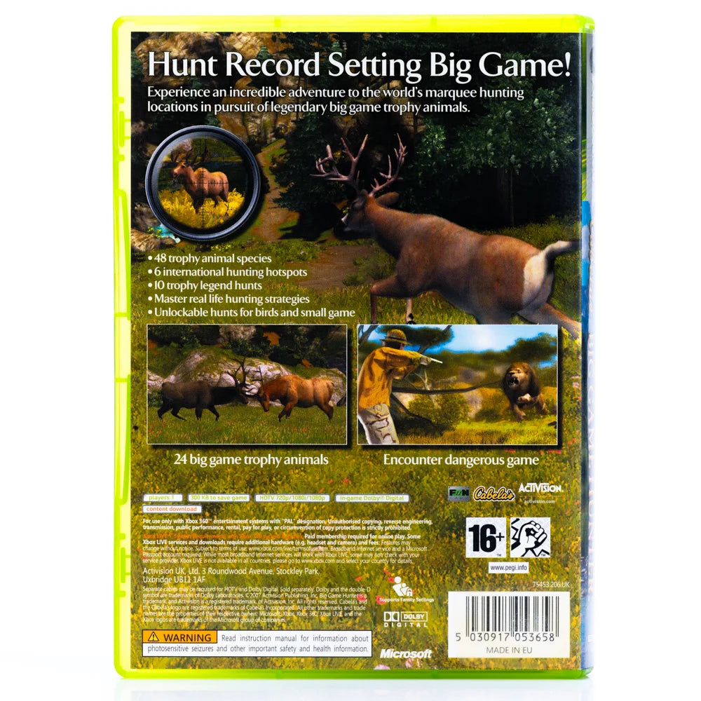 Cabela’s Big Game Hunter - Xbox 360 spill - Retrospillkongen
