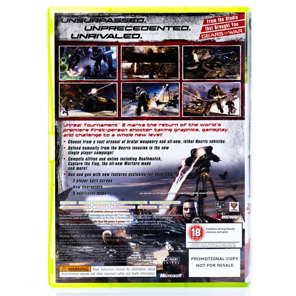 Unreal Tournament 3 - Xbox 360 spill - Retrospillkongen