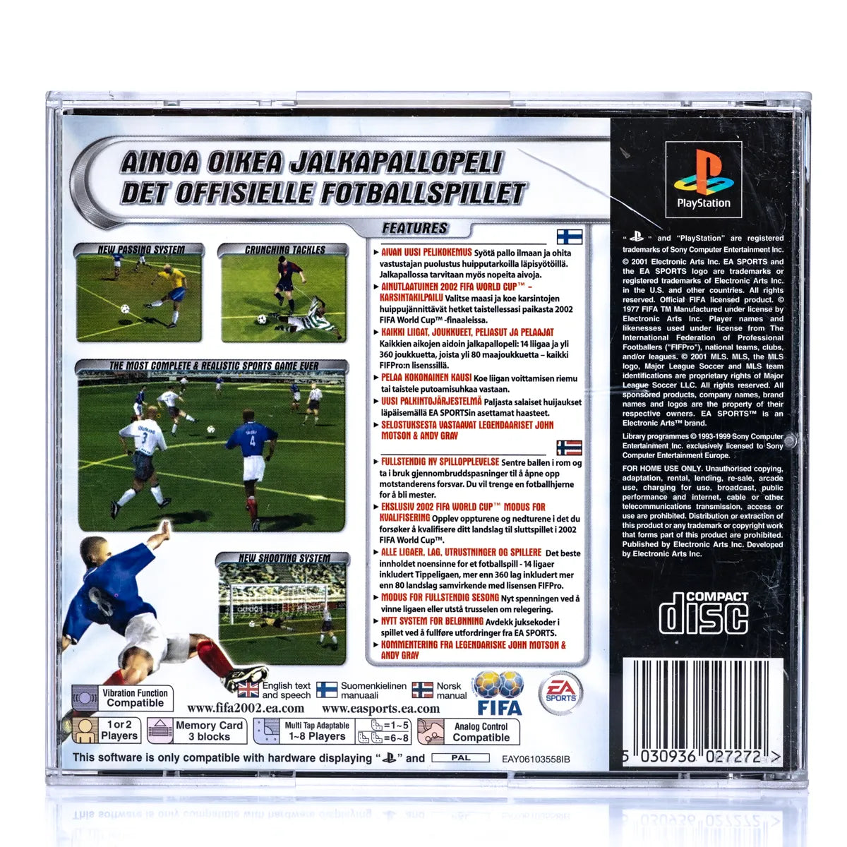 FIFA Football 2002 - PS1 Spill - Retrospillkongen