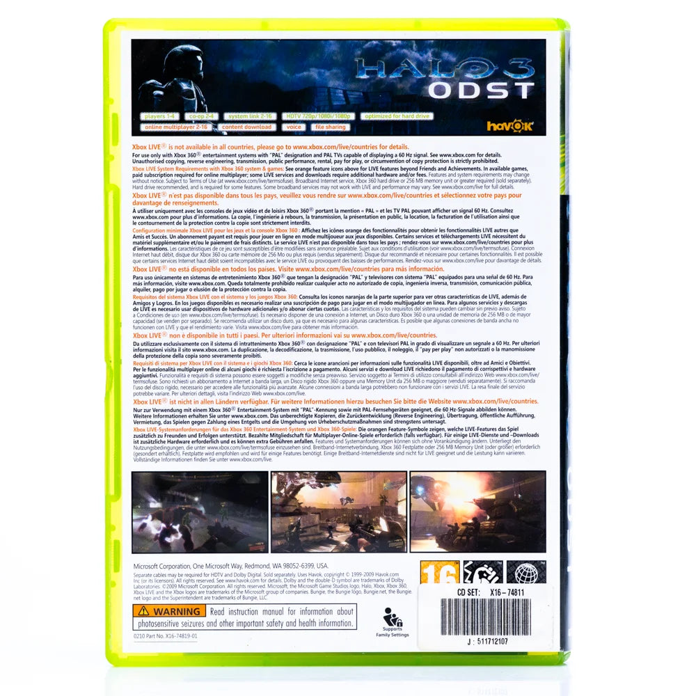 Halo 3: ODST - Xbox 360 spill - Retrospillkongen