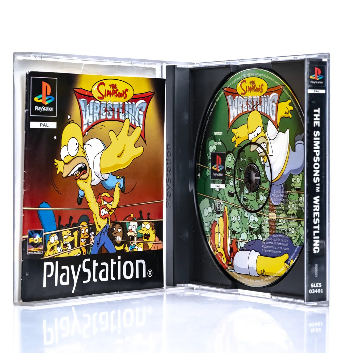 The Simpsons Wrestling - PS1 spill - Retrospillkongen