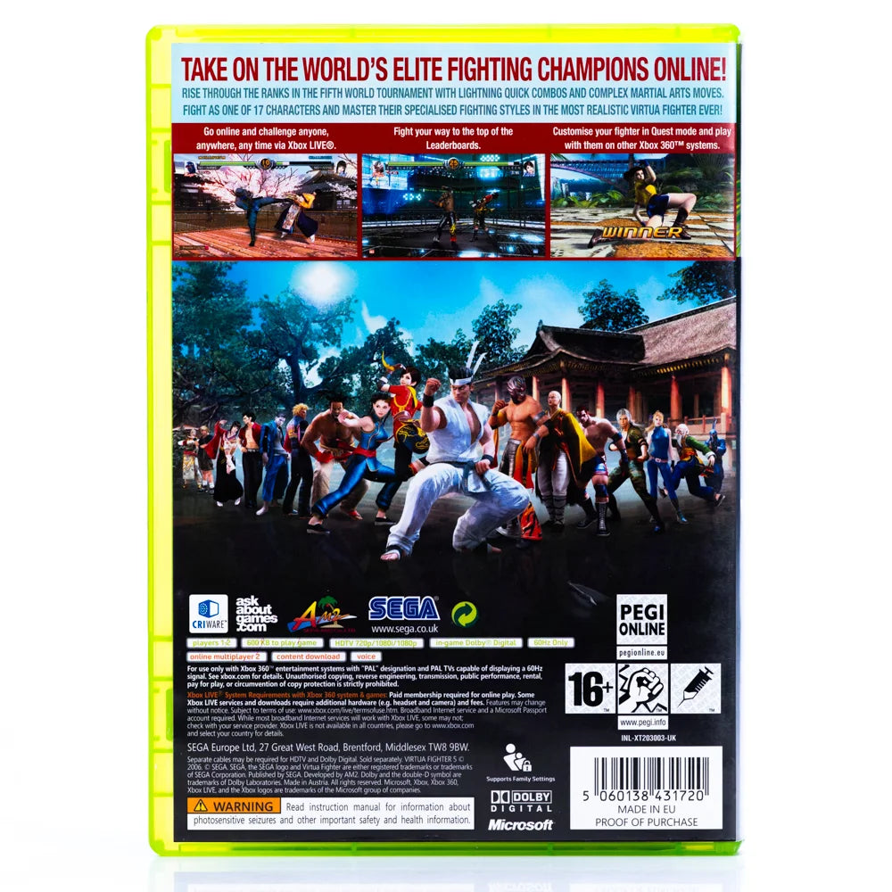Virtua Fighter 5 - Xbox 360 spill - Retrospillkongen