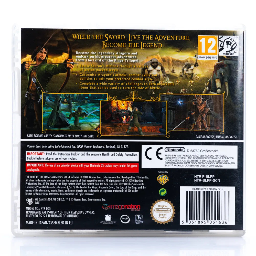 The Lord of the Rings Aragorn’s Quest - Nintendo DS spill - Retrospillkongen