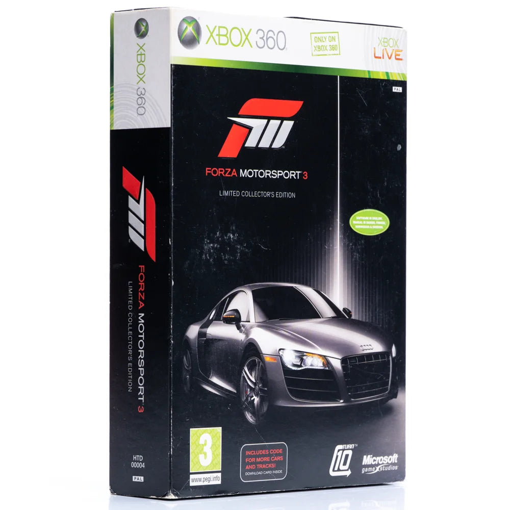 Forza Motorsport 3 - Limited Collector's Edition Box - Xbox 360 spill - Retrospillkongen
