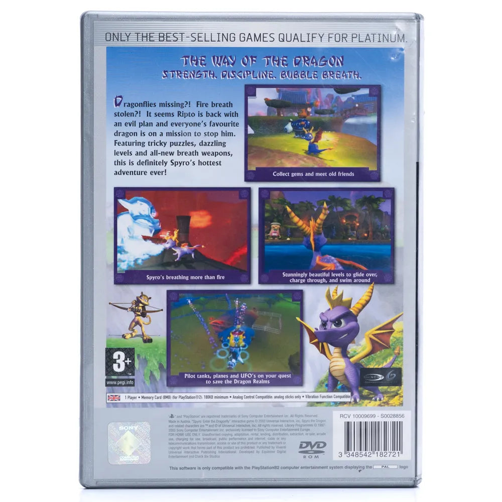 Spyro: Enter the Dragonfly - PS2 spill - Retrospillkongen
