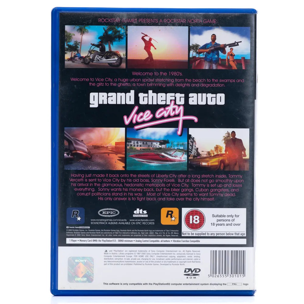 Grand Theft Auto: Vice City - PS2 spill - Retrospillkongen