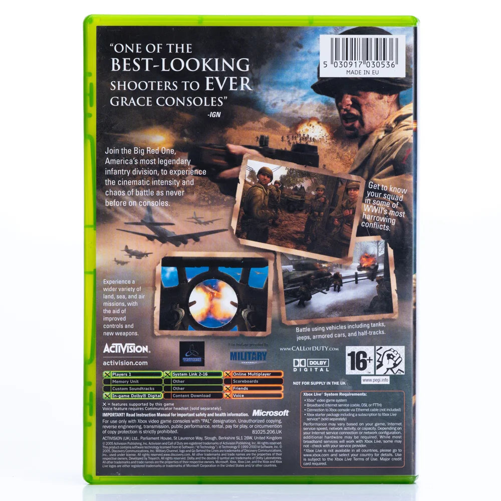 Call of Duty 2: Big Red One - Xbox spill - Retrospillkongen