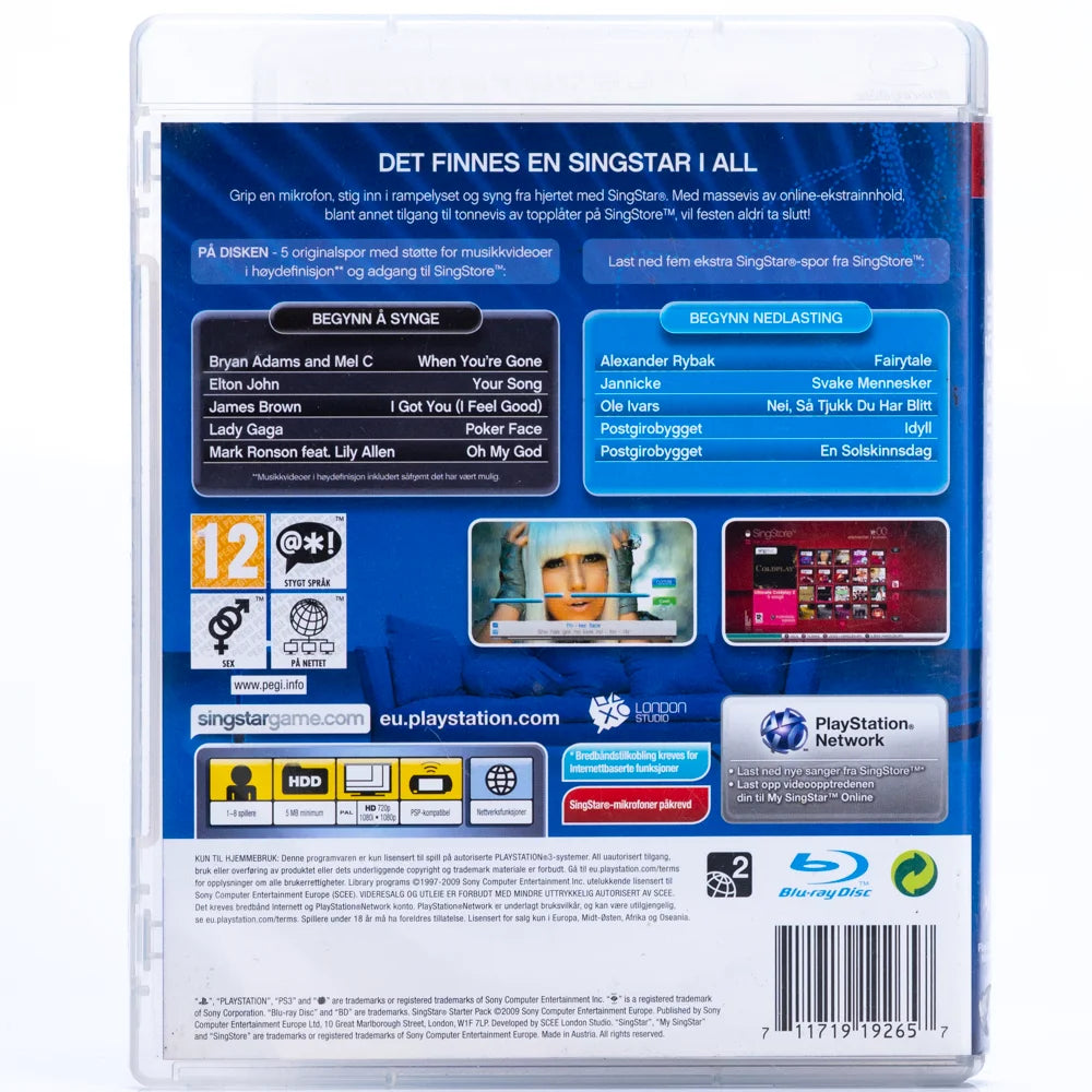 SingStar Starter Pack - PS3 Spill - Retrospillkongen