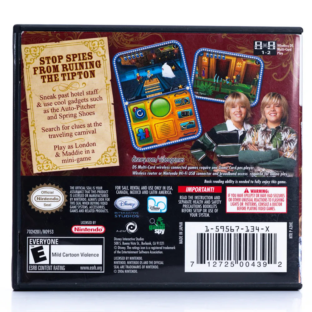 The Suite Life of Zack and Cody Circle of Spies - Nintendo DS spill - Retrospillkongen