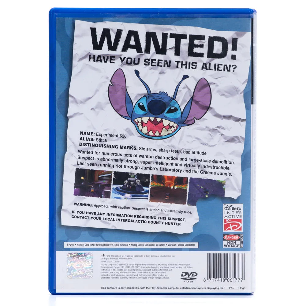 Disney's Stitch: Experiment 626 - PS2 spill - Retrospillkongen