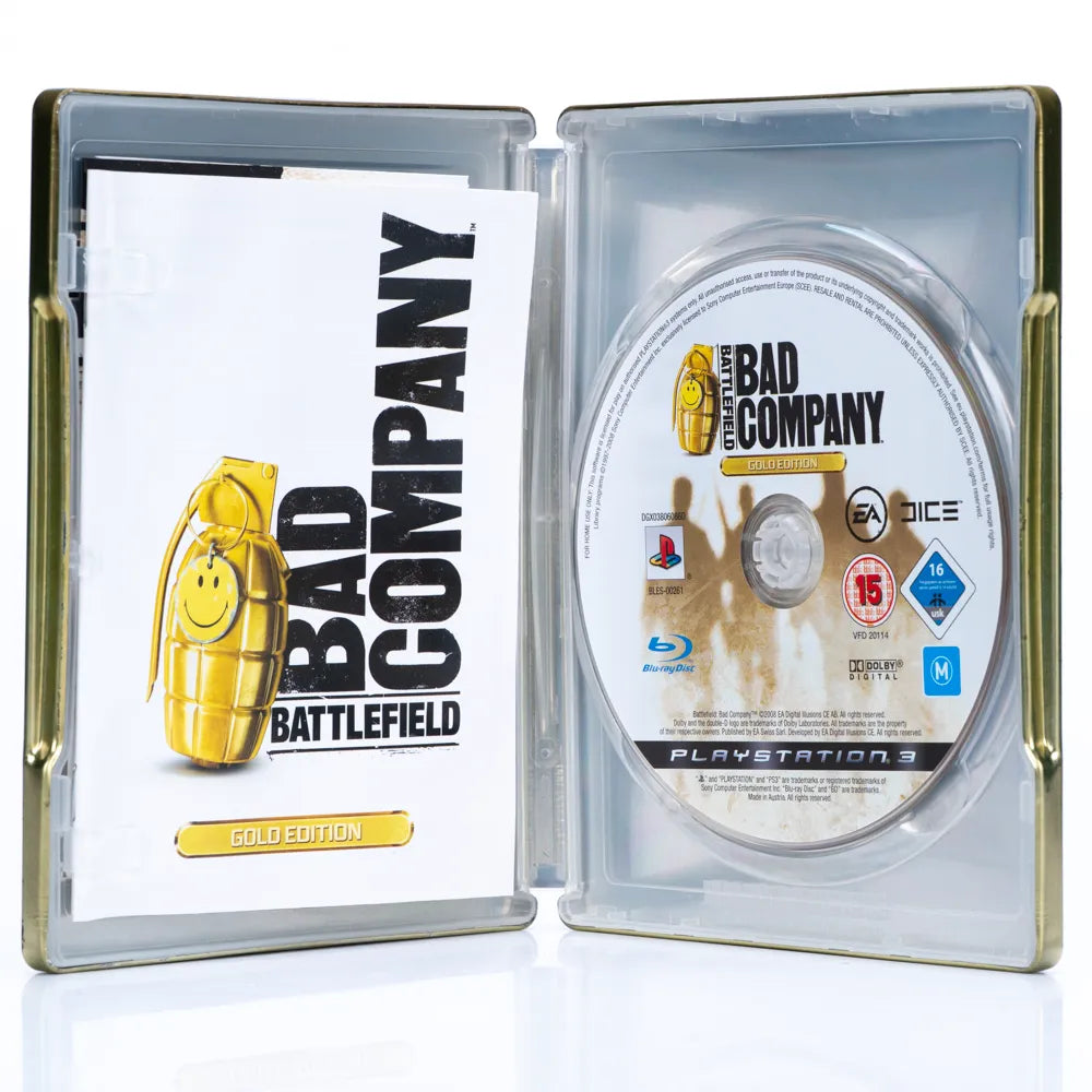 Battlefield: Bad Company - Gold Edition - PS3 Spill (Steelbook) - Retrospillkongen