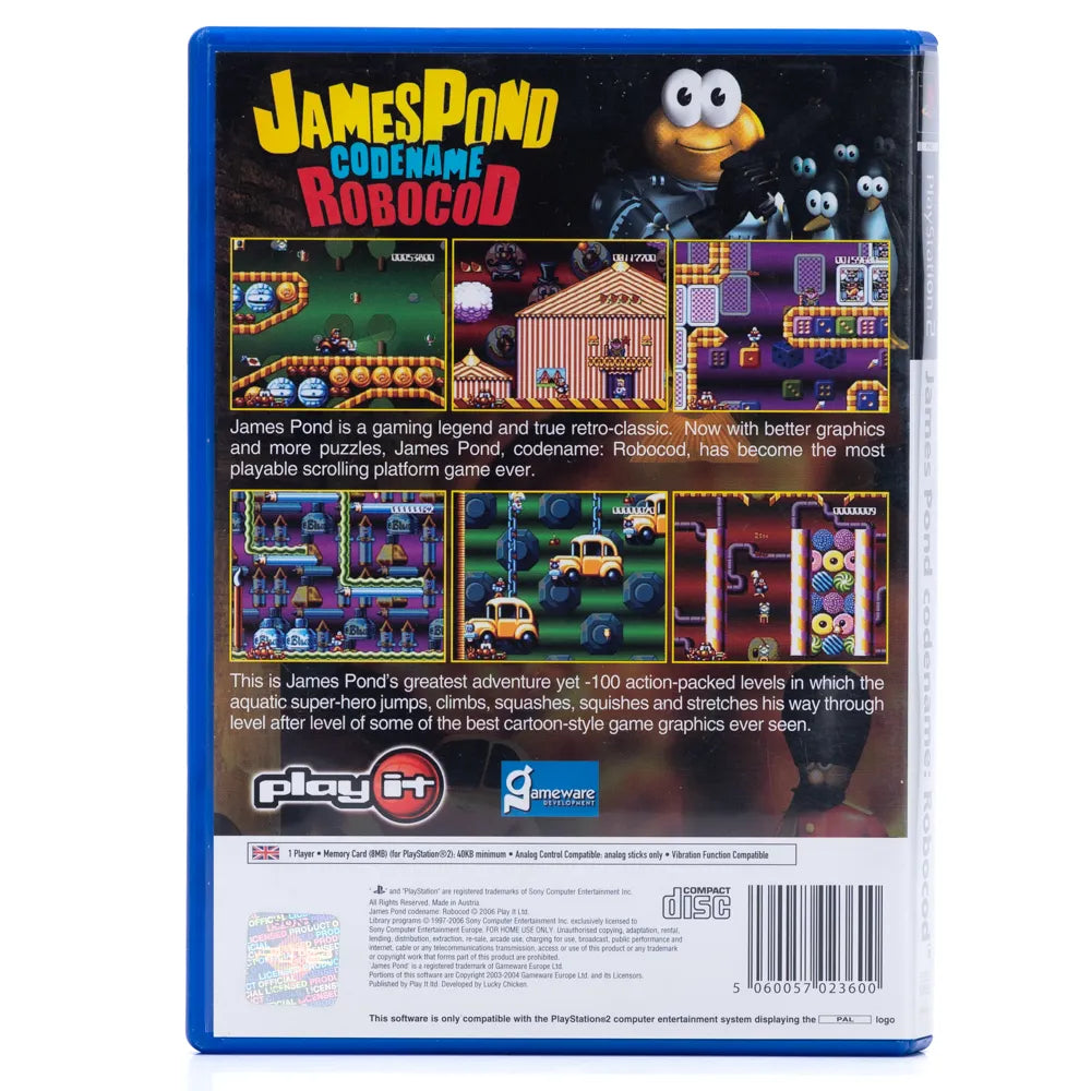 James Pond 2: Codename: RoboCod - PS2 Spill - Retrospillkongen