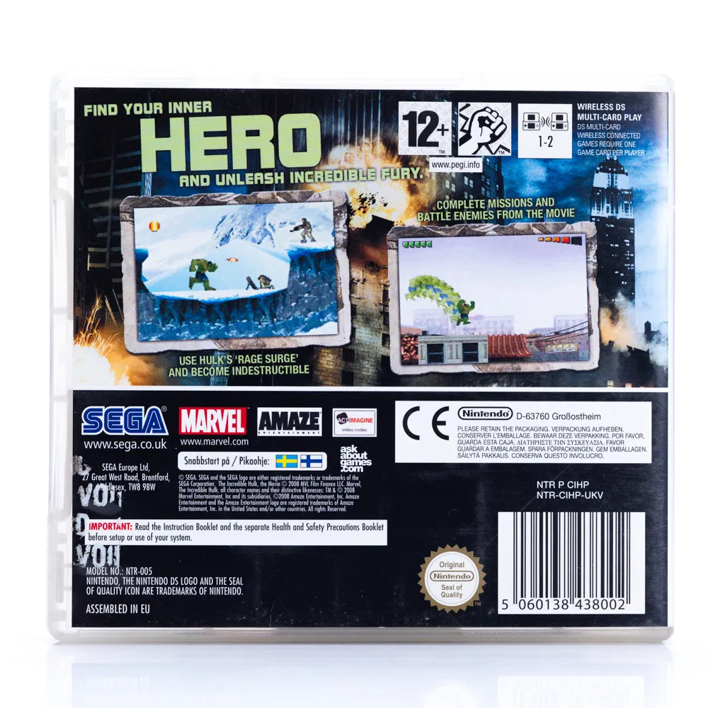 The Incredible Hulk - Nintendo DS spill - Retrospillkongen