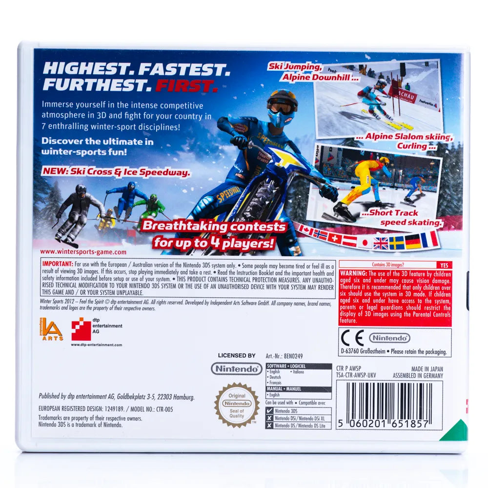 Winter Sports 2012 - Nintendo 3DS spill - Retrospillkongen
