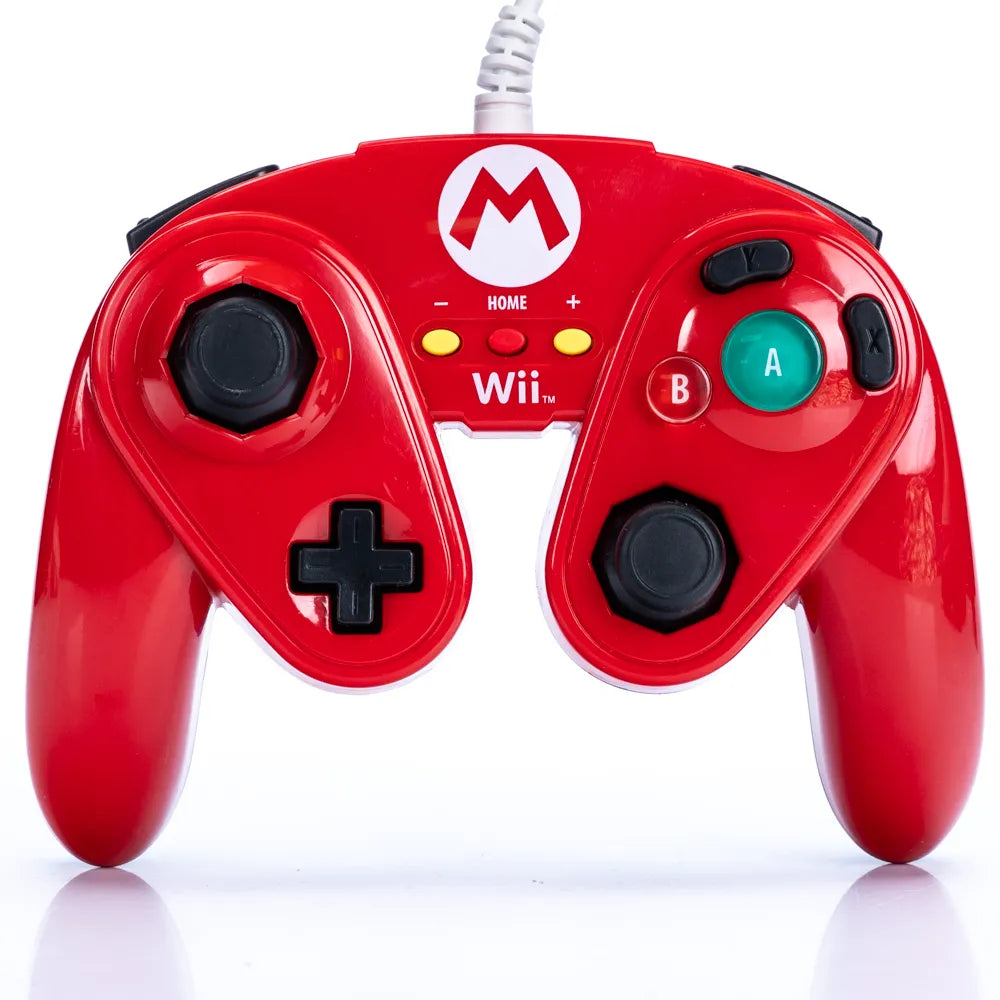 PDP Rød Mario Kontroller for Nintendo Wii og WiiU - Retrospillkongen