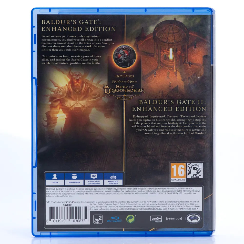 Baldur's Gate & Baldur's Gate II: Enhanced Editions - PS4 spill - Retrospillkongen
