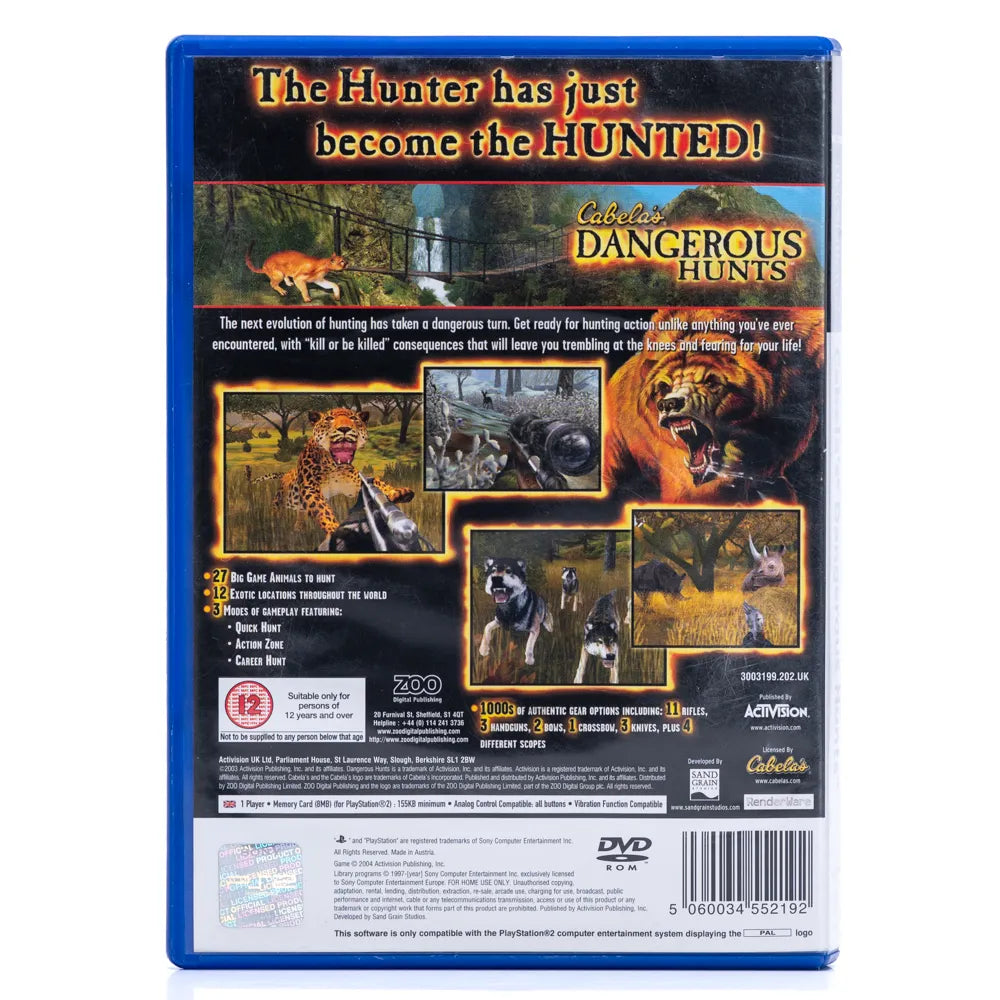 Cabela's Dangerous Hunts - PS2 spill - Retrospillkongen