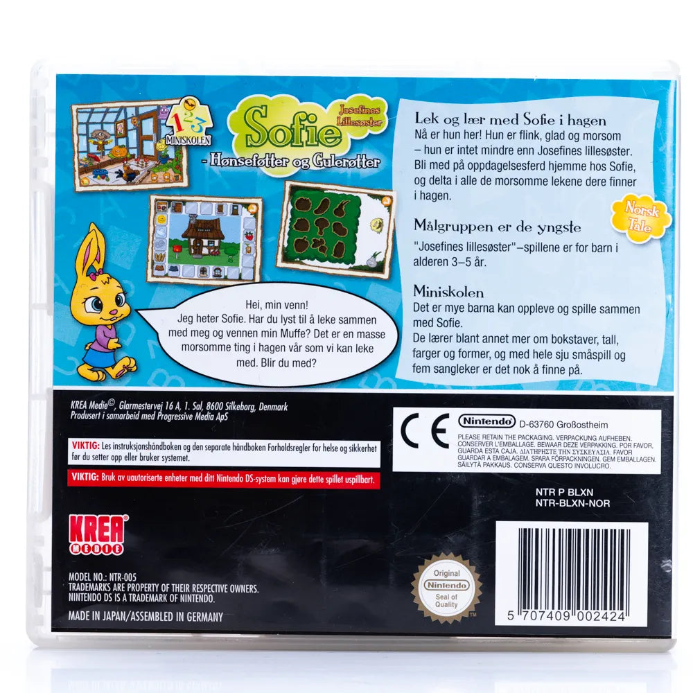 Sofie Hønseføtter og Gulerøtter - Nintendo DS spill - Retrospillkongen