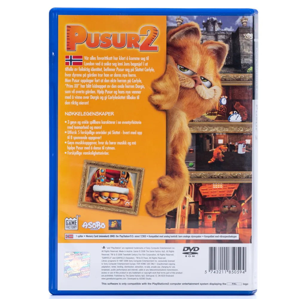 Garfield: A Tail of Two Kitties | Pusur 2 - PS2 spill - Retrospillkongen