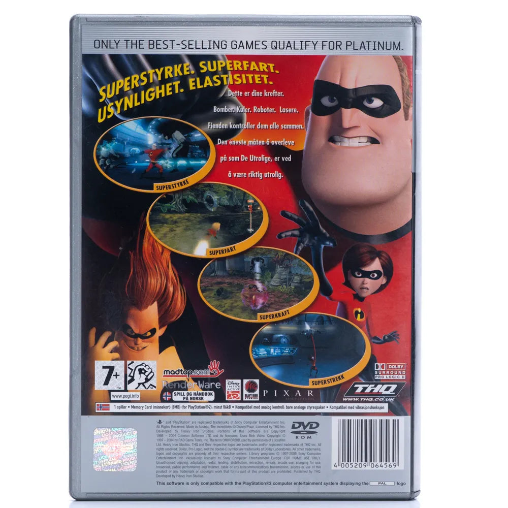 The Incredibles - PS2 spill - Retrospillkongen