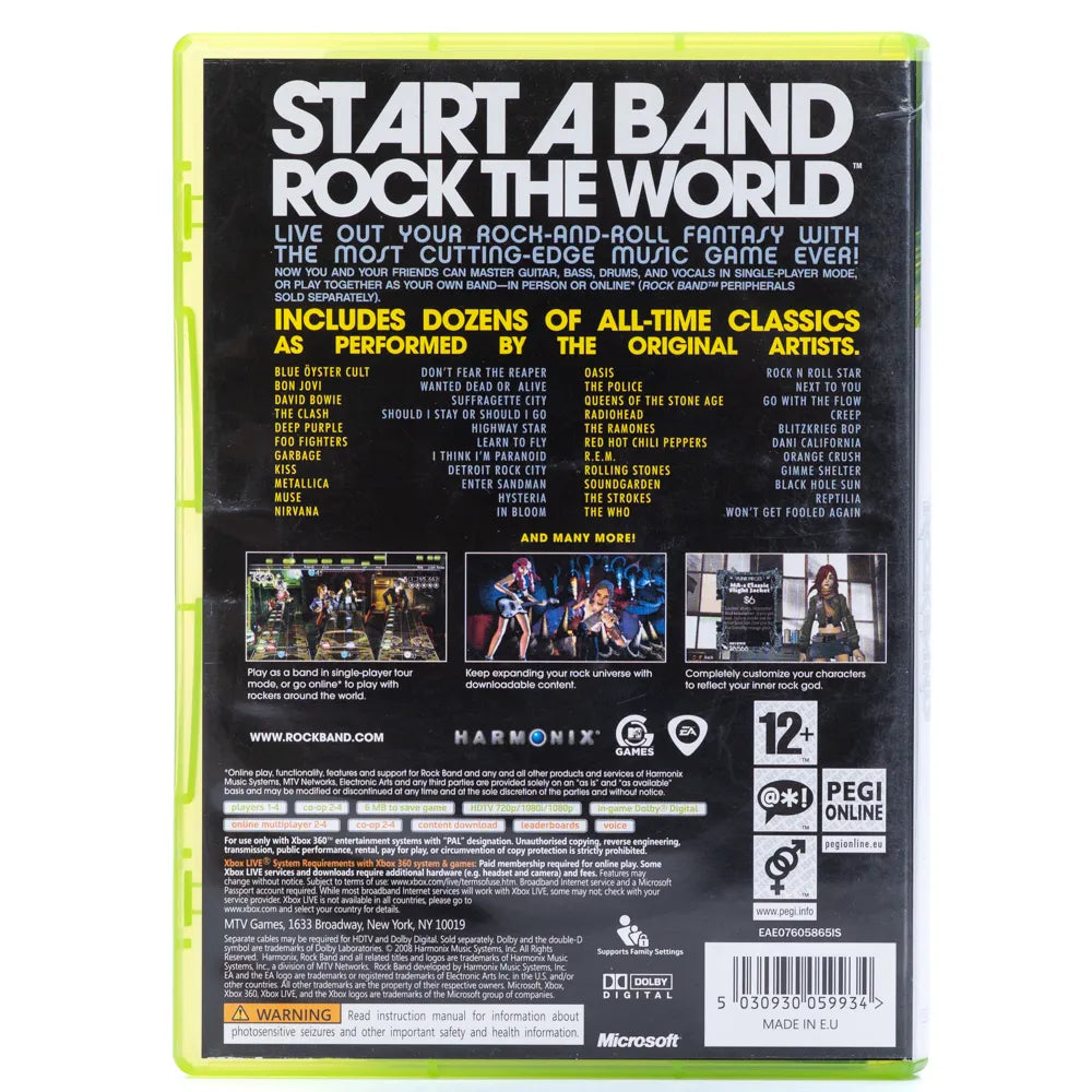 Rock Band - Xbox 360 spill - Retrospillkongen