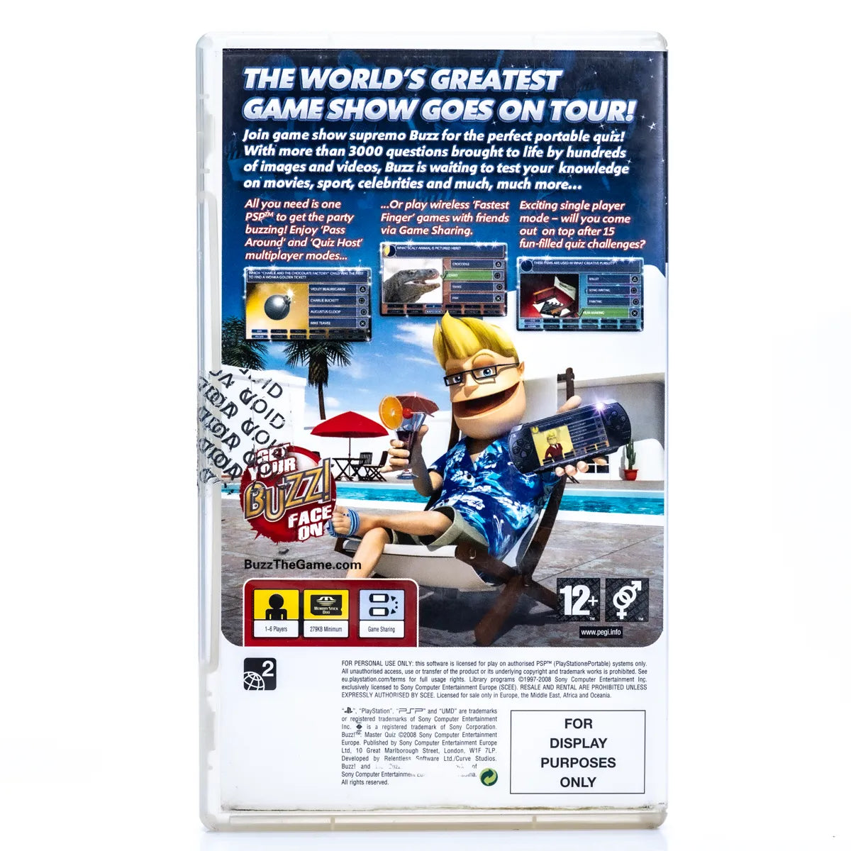 Buzz! Master Quiz - PSP spill - Retrospillkongen