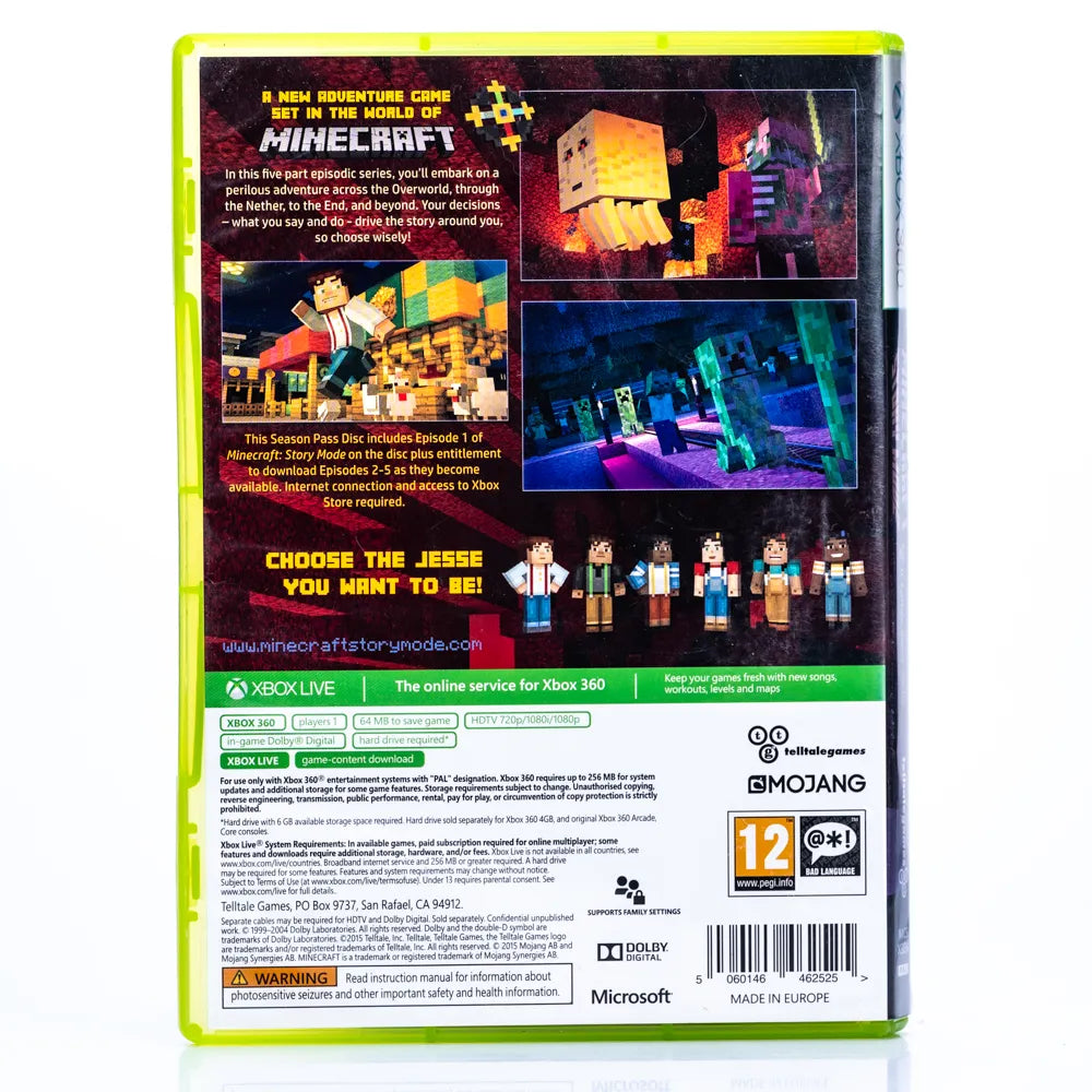 Minecraft: Story Mode - Xbox 360 spill - Retrospillkongen