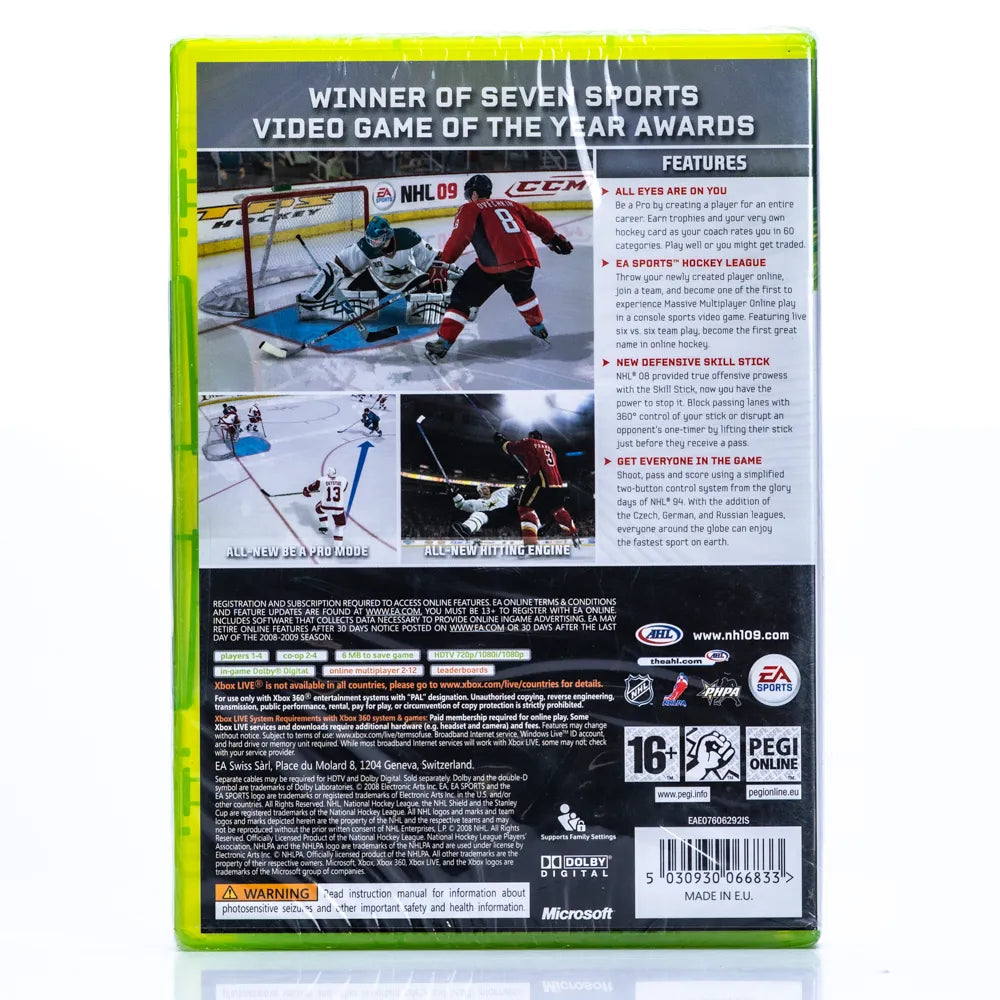 NHL 09 - Xbox 360 Spill (Forseglet) - Retrospillkongen
