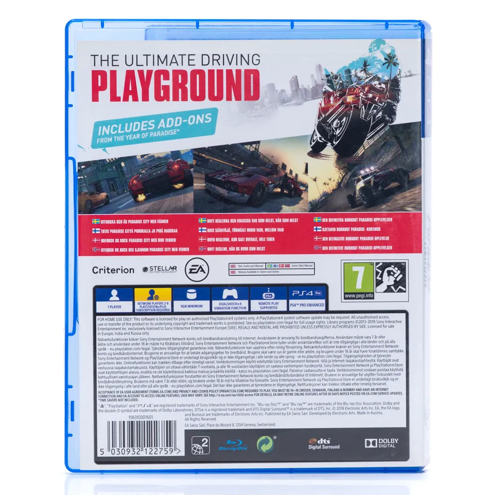 Burnout Paradise Remastered - PS4 spill - Retrospillkongen