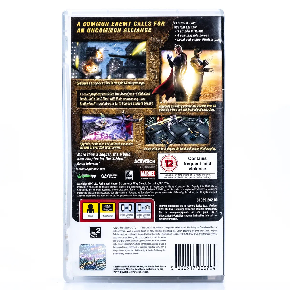 X-Men Legends II Rise of Apocalypse - PSP spill - Retrospillkongen