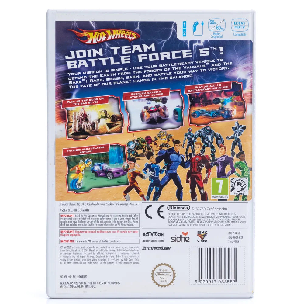 Hot Wheels: Battle Force 5 - Wii spill