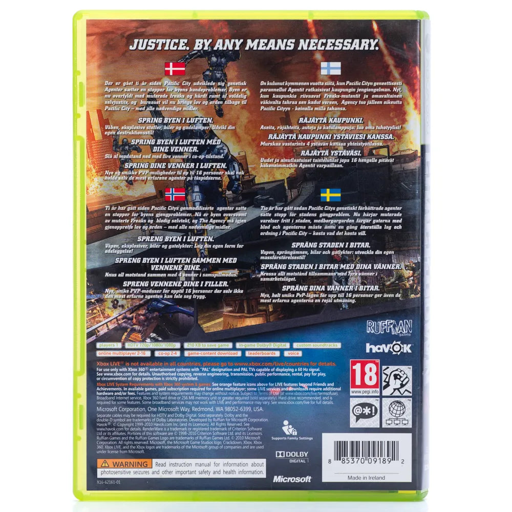 Crackdown 2 - Xbox 360 spill - Retrospillkongen