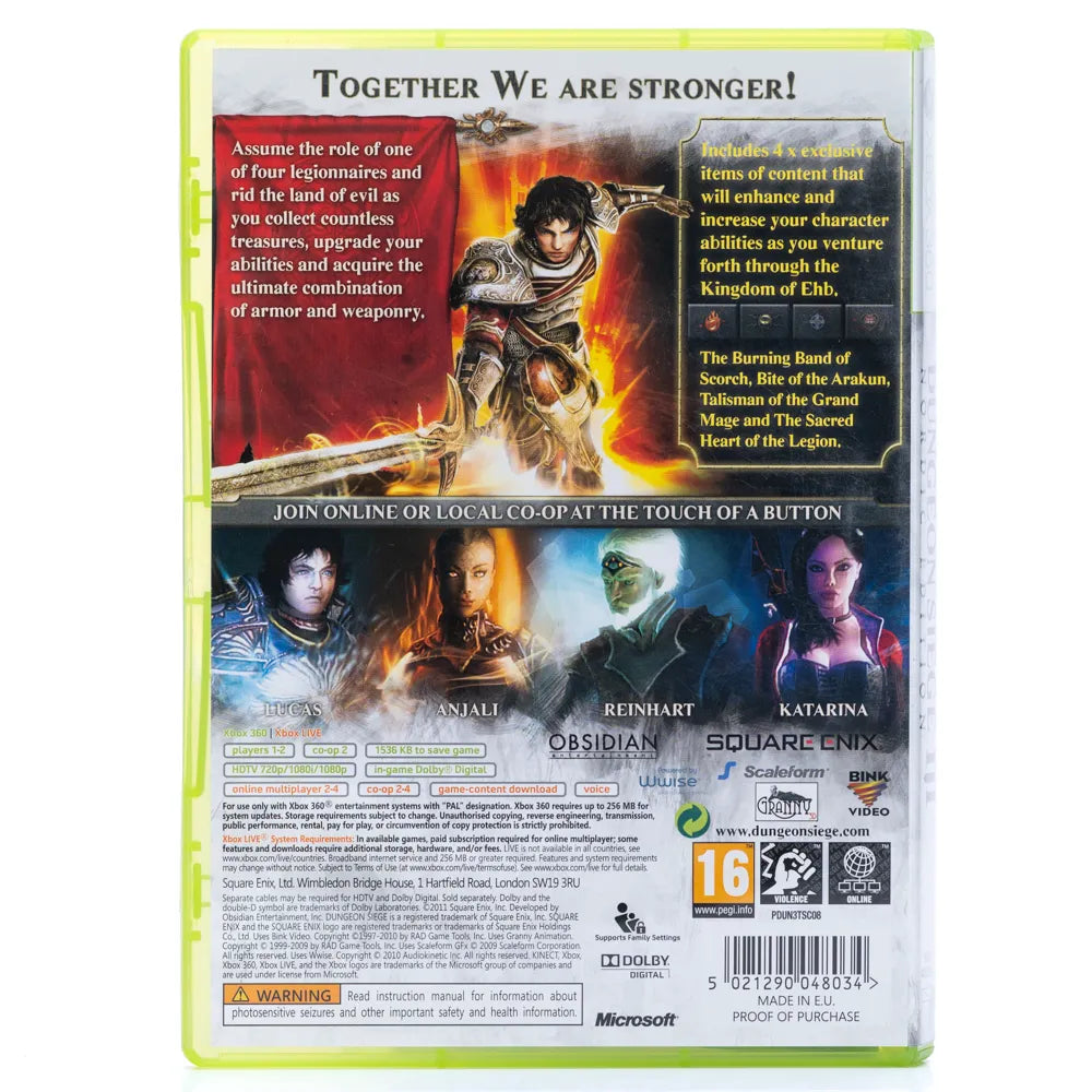 Dungeon Siege III - Xbox 360 spill - Retrospillkongen