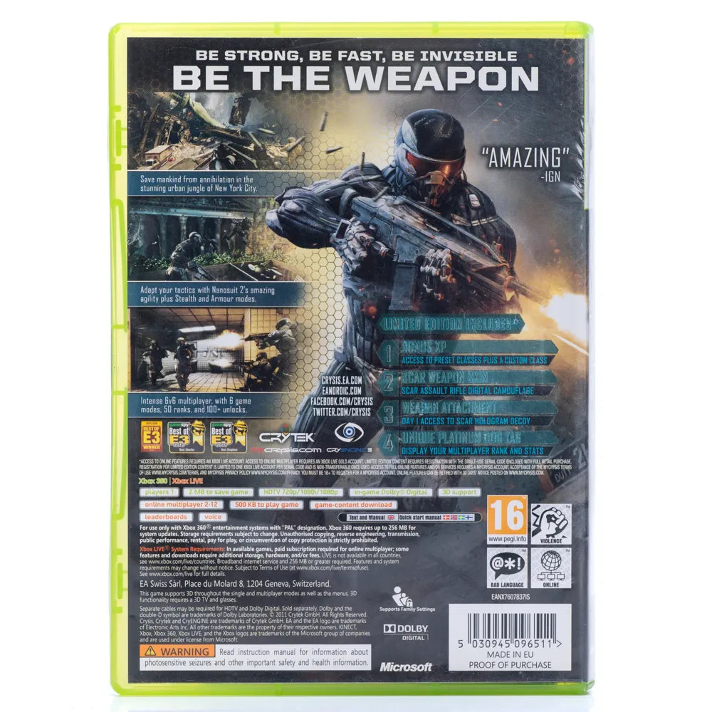 Crysis 2 - Xbox 360 spill - Retrospillkongen