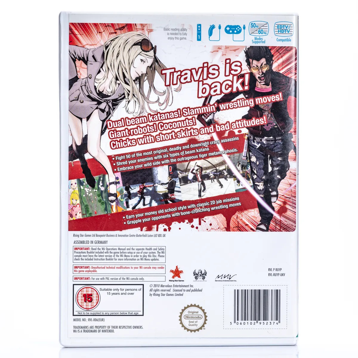 No More Heroes 2 Desperate Struggle - Wii Spill - Retrospillkongen