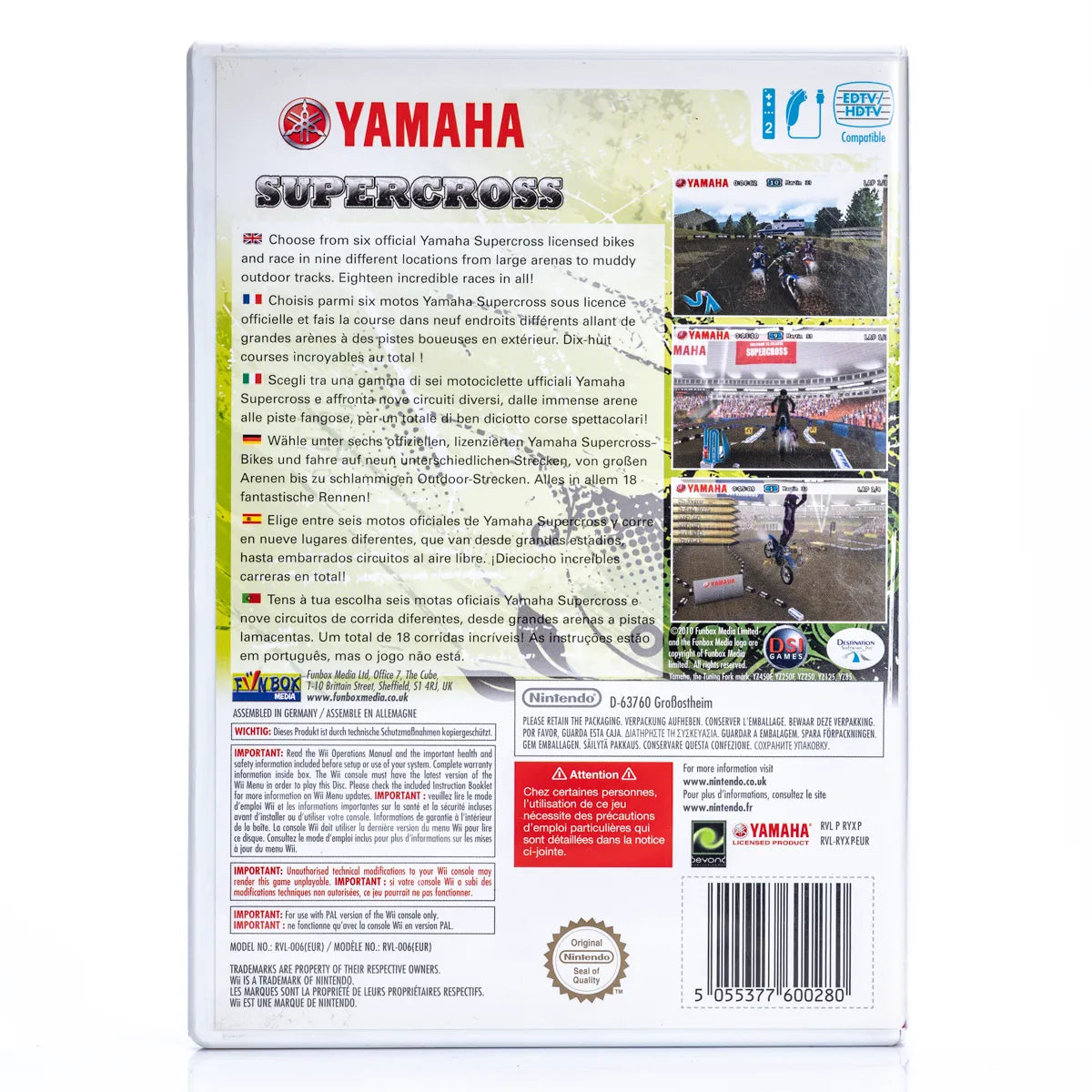 Yamaha Supercross - Wii Spill - Retrospillkongen