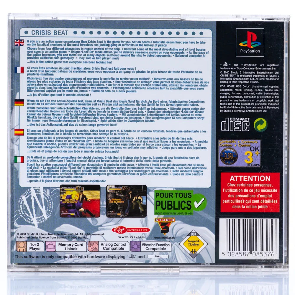 Crisisbeat - PS1 spill - Retrospillkongen