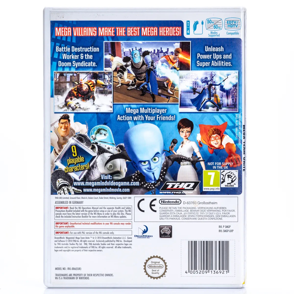 Megamind Mega Team Unite - Wii Spill - Retrospillkongen