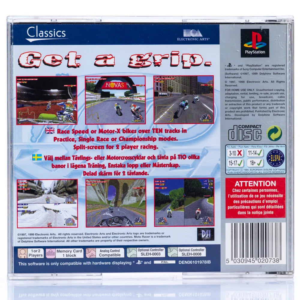 Moto Racer - PS1 spill - Retrospillkongen