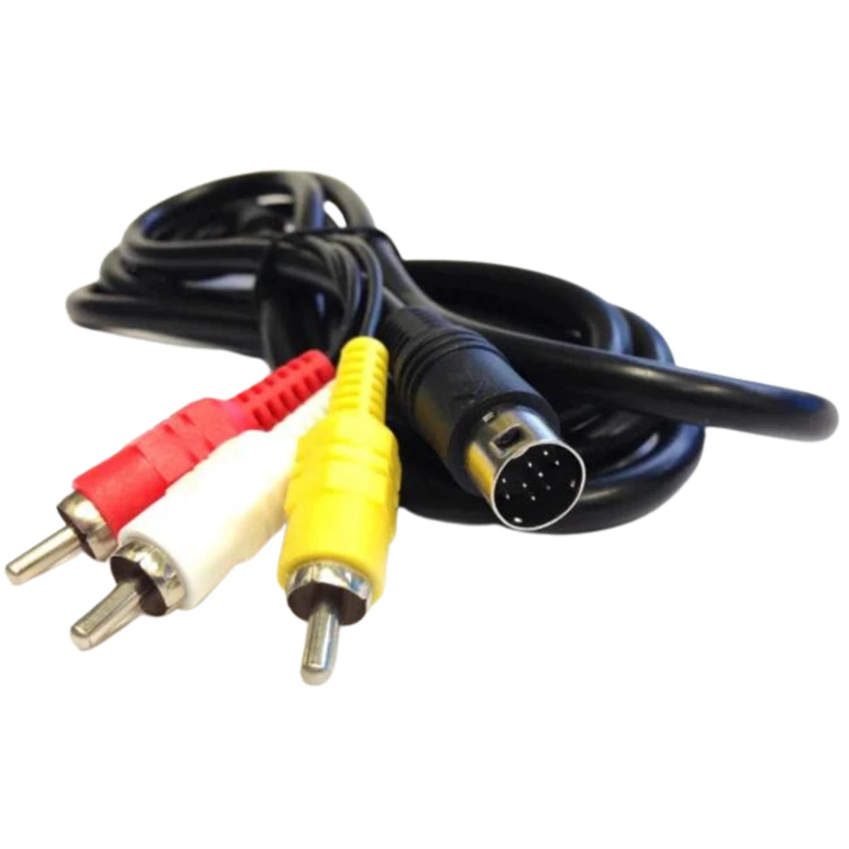 Kompositt RCA AV Kabel til SEGA Saturn (9-pin-gullbelagt) - Retrospillkongen