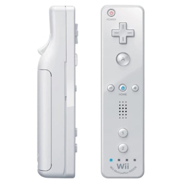 Original Hvit Motion Plus Remote Kontroll for Nintendo Wii og Wii U - Retrospillkongen