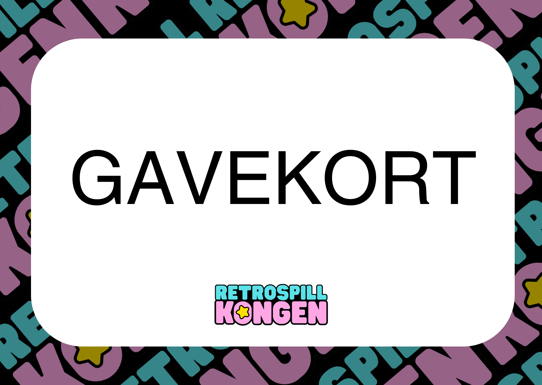 Retrospillkongen.no Gavekort - Retrospillkongen