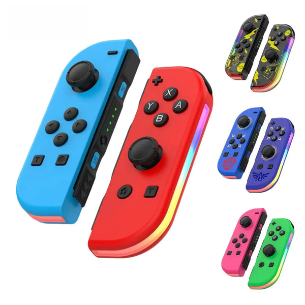 Trådløs JoyPad kontrollere med RGB lys for Nintendo Switch