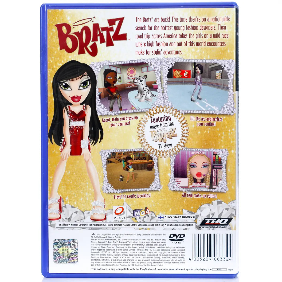 Bratz Forever Diamondz PS2 Spill Retrospillkongen