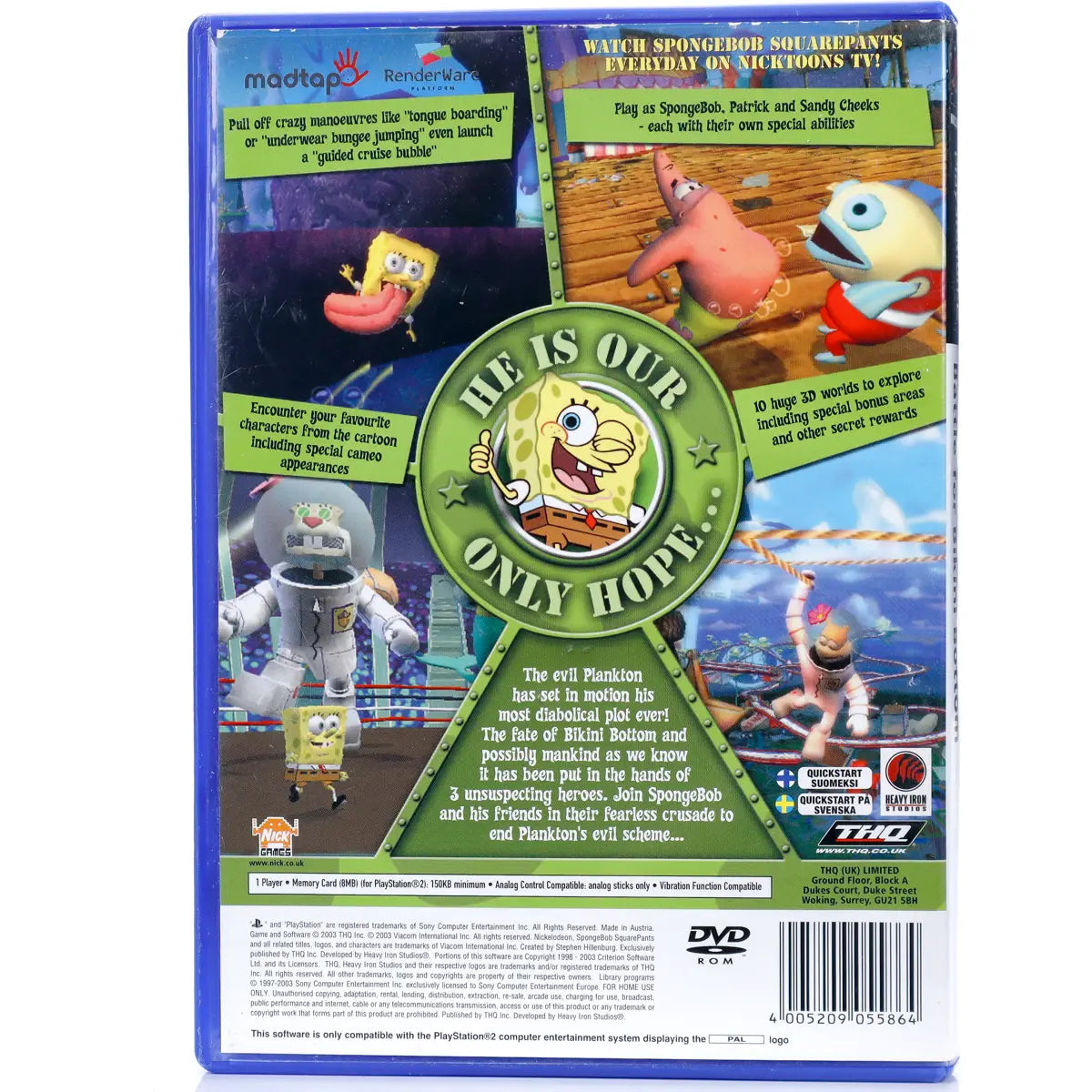 Spongebob Squarepants: Battle for Bikini Bottom - PS2 spill - Retrospillkongen