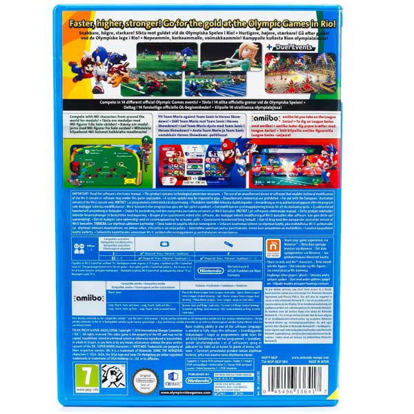 Mario & Sonic at the Rio 2016 Olympic Games - Wii U spill - Retrospillkongen