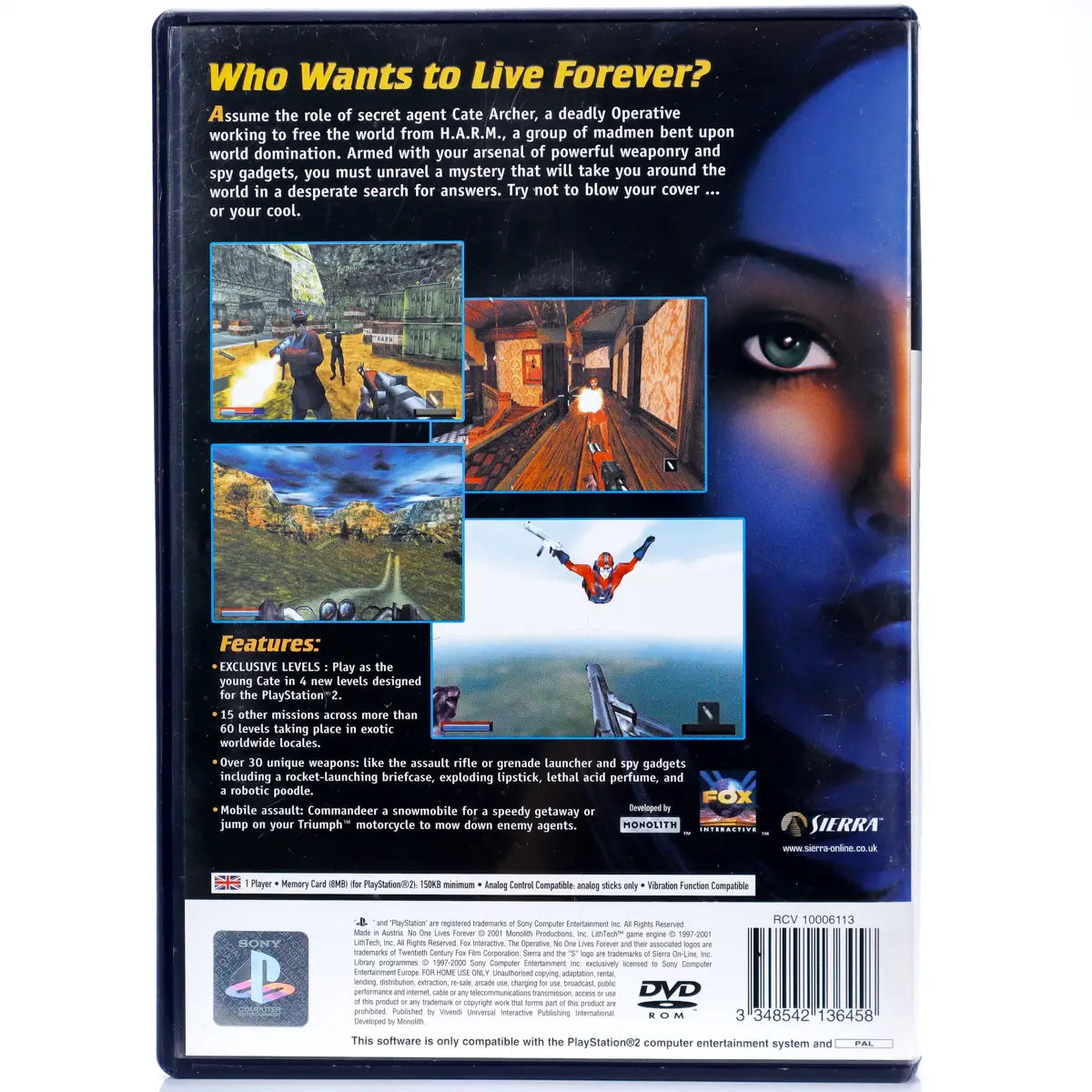 The Operative: No One Lives Forever - PS2 Spill - Retrospillkongen